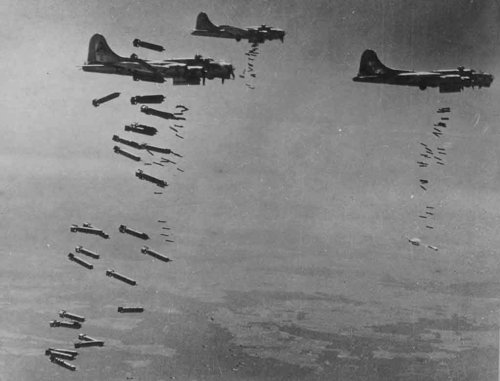 WAR FLIGHTS DROP BOMB